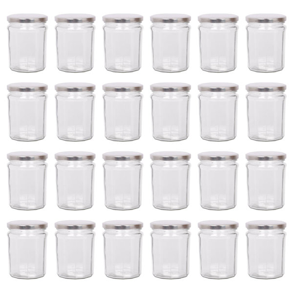 Argon Tableware Glass Preserving Jars Set of 24 Wayfair.co.uk